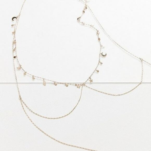 Urban Outfitter Gold Celestial Icon Bra Body Chain - Picture 2 of 8